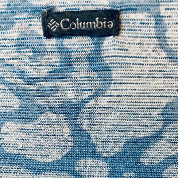 Columbia Blue Patterned Women's Top - Picture 4 of 5